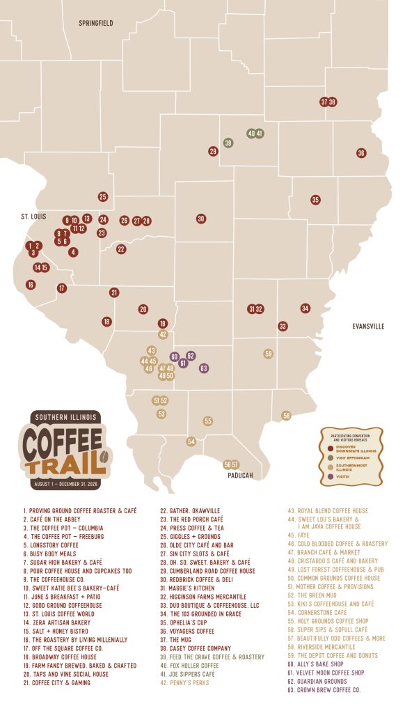 map of coffee shop locations